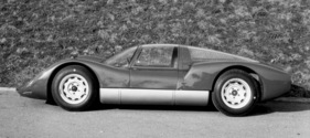 Porsche Carrera 6 (906) (1966) - Silhouette eines Rennwagens Porsche Carrera 6 (906) (1966) - Silhouette eines Rennwagens