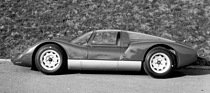 Bild: Porsche Carrera 6 (906) (1966) - Silhouette eines Rennwagens