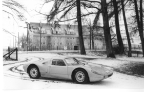 Porsche Carrera GTS Typ 904 (1963) – der Prototyp im Schnee, November 1963
