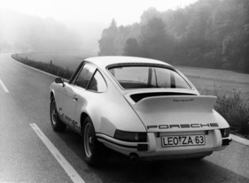 Porsche Carrera RS (1972) - Coupé mit Baujahr 1973 im August 1972 aufgenommen