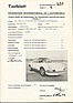 Porsche Carrera RS (1972) - Montagejahr 1972 - Homogationsblatt für Fahrgestellnummer 911.360.0001