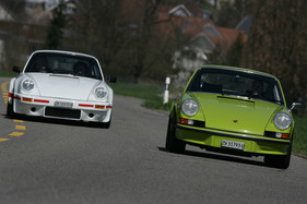Porsche Carrera RS 2.7 (1973) - im direkten Wettstreit hätte der 2,7-Liter keine Chance gegen den RS 3,0-Liter (links fahrend)