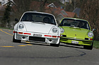 Porsche Carrera RS 3.0 (1974) - 440 PS fahren hier spazieren - rechts ein Porsche Carrera RS 2.7 Touring (1973)