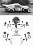 Porsche Carrera RSR Turbo (1974) - spezifische Teile des 2,1-Liter-Turbo-Sportwagens