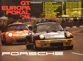 Porsche Carrera RSR am GT Europa Pokal 1974