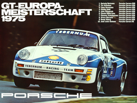 Porsche Carrera RSR an der GT-Europa-Meisterschaft 1975