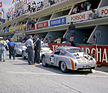 Porsche GTL Carrera Abarth (1962) - an den Boxen von Le Mans im Jahr 1962
