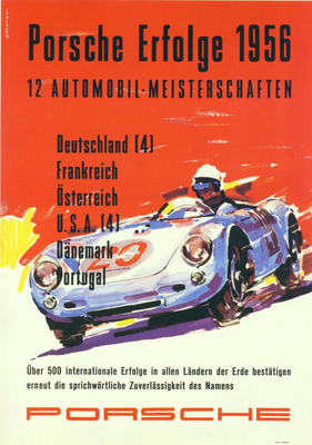 Porsche Plakat: Porsche Erfolge (1956)