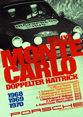 Rallye Monte Carlo 1970 - Erneut Porsche Doppelsieg 