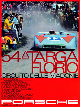 Porsche Plakat: Targa Florio (1970)
