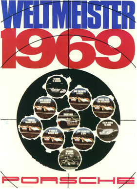 Porsche Plakat: Weltmeister (1969)