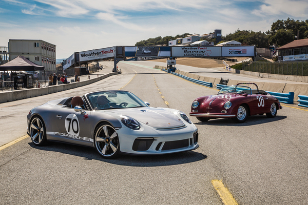 Porsche Speedster Concept im Vergleich zum historischen Speedster - Porsche Rennsport Reunion 2018