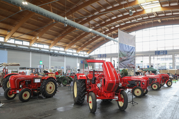 Porsche-Traktoren, alle schön in Rot - Klassikwelt Bodensee 2023