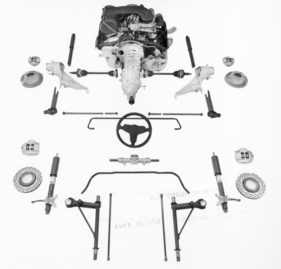 Porsche Turbo (1976) - Turbo-spezifische Technikteile