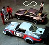Porsche Turbo (1976) - die Nähe zum Rennwagen wird hier deutlich gemacht - Abbildung aus einem Verkaufsprospekt