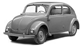 Porsche Typ 32 (1933) – konstruktiv wie stilistisch dem Volkswagen schon sehr ähnliche Konstruktion für NSU