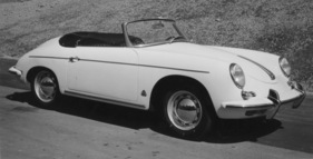 Porsche Typ 356 B (1959) - das Cabrioletdach verschwand unter einer Kaputze