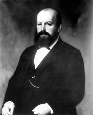 Bild: Porträtaufnahme von Gottlieb Daimler um 1878