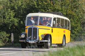 Postauto mit Rolldach, da ist man doch fast draussen - Memorial Bergrennen Opfertshofen "Rendezvous am Kleinen Klausen" 2021