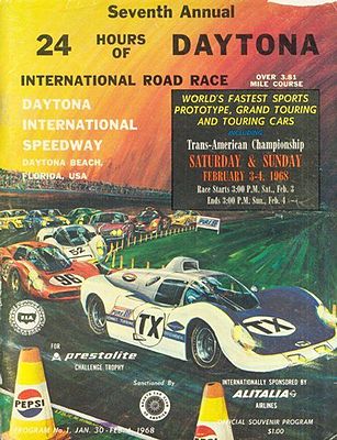 Von Daytona 1968 haben wir leider nur drei Bilder, dafür drei legendäre!