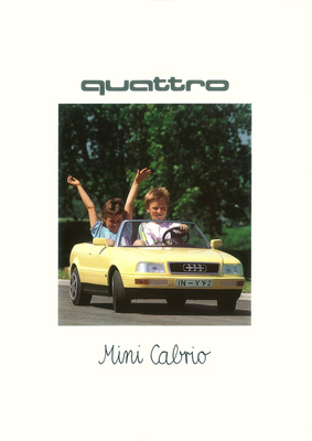 Prospekt der quattro Gmbh über den Mini Cabrio – 40 Jahre Audi Sport GmbH