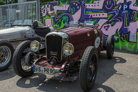Rally Voiturette (1929) Ein leichter Rennsportwagen – Ecurie Anges Bleus im Boxenstop Tübingen 2025