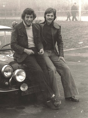 Rallye-Impressionen -  Karl Ludwig Locher:Ueli Krebs zwei Draufgänger aus der Schweizer-Rallyeszene in den Siebziger-Jahren