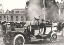 Bild: Rallye Monte Carlo 1911 - Julius Beutler auf Martini mit Spezial-Trophäe