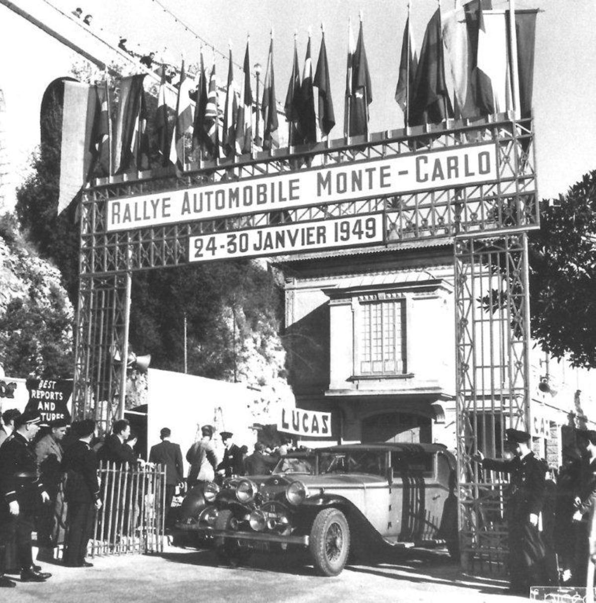 Rallye Monte Carlo 1949 - Zieleinfahrt