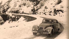 Rallye Monte Carlo 1952 - Sidney Allard vor Stirling Moss
