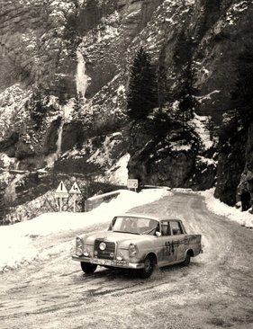 Rallye Monte Carlo 1960 - Ott Mahle auf Mercedes-Benz