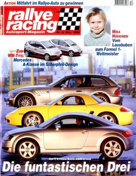 Rallye Racing Heft 12/1998 - BMW Z3 Coupé im Vergleich zum Audi TT und zum Porsche Boxster