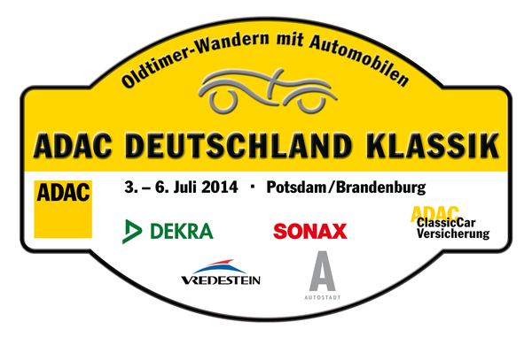 Bild: Rallyeschild ADAC Deutschland Klassik 2014