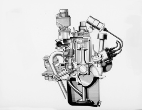 Rambler American (1958) - mit seitengesteuertem Reihen-Sechszylindermotor mit 90 PS