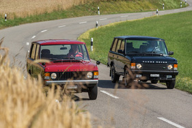 Range Rover (1974) and Range Rover SEi Vogue (1990) - the Range Rover evolved from a comparatively rustic off-roader into a luxurious SUV (1974)