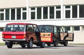 Range Rover (1974) und Range Rover SEi Vogue (1990) - Vergleich der zwei- und viertürigen Version