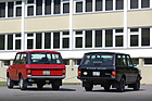 Range Rover (1974) und Range Rover SEi Vogue (1990) - geringe Unterschiede am Heck