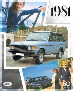 Range Rover (1981) - als zweitürige Version in der Zeitschrift "Vogue"