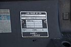 Range Rover 4 Door (1985) - Chassisplakette