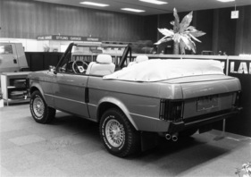 Range Rover Cabrio (1982) - am Genfer Automobilsalon von 1982 - Offroad-Cabriolet in neuer Version