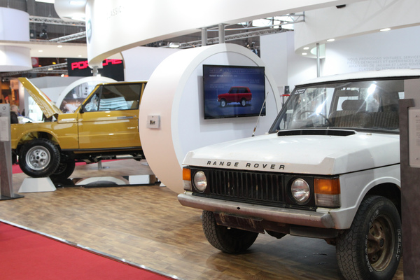 Range Rover Reborn Programm - vor und nach der Restaurierung - Rétromobile Paris 2017
