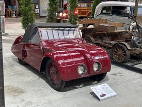 Rapid Kleinwagen (1946) – Der Konstrukteur Josef Ganz setzte beim Landmaschinenbauer Rapid seine Idee eines Volkswagens um, nur 36 Wagen wurden gebaut, die Schweiz wollte nach dem Krieg richtige Autos - Zürcher Automobile, Ausstellung im Gauss-Stierli-Areal 2025