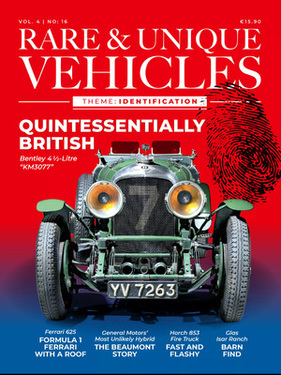 Rare & Unique Vehicle - Cover der Ausgabe Vol 4 No 4 vom Februar 2025 Rare & Unique Vehicle - Cover der Ausgabe Vol 4 No 4 vom Februar 2025