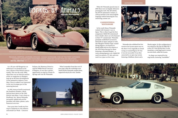 Rare & Unique Vehicles Ausgabe 4 – Masao Watanabe