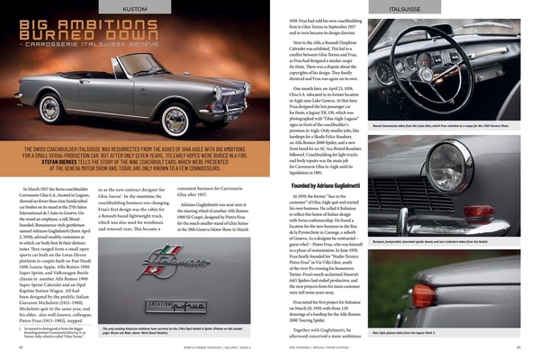 Rare & Unique Vehicles Ausgabe 4 – Opel Kadett ItalSuisse