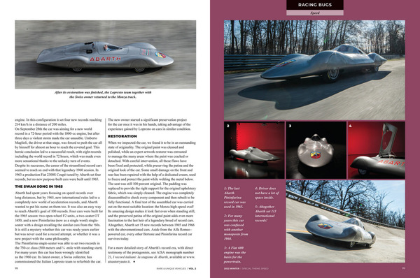 Rare & Unique Vehicles Ausgabe 5 – Abarth 1000 Bialbero Stromlinie