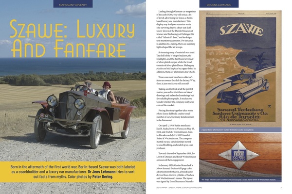 Rare & Unique Vehicles Ausgabe Nr. 3 - Seiten 4 und 5