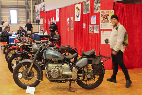 Rare und besondere Motorräder auf dme Stand des FAM - OTM Fribourg 2015