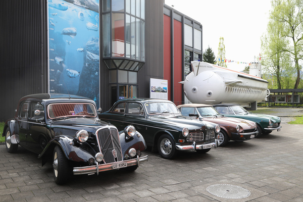 Image: Rare Citroën 15/6 with six-cylinder engine next to Volvo Amazon and two Fiat 124 Spiders - 8th SHVF Delegates' Meeting on April 29, 2023