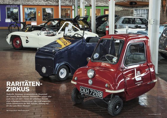Raritätenzirkus - Lane Motor Museum - Zwischengas Jahresmagazin 2024